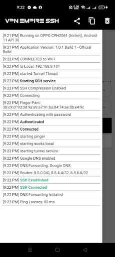 VPN EMPIRE SSH screenshot 3