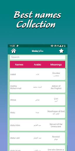 Arabic Names: Muslim baby name screenshot 6