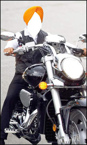 Bike With Sikh Men Photo Suit screenshot 5