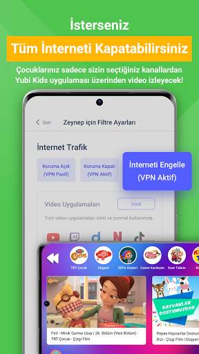 Güvenli Çocuk Videoları: Yubi Kids screenshot 5