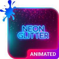 Neon Glitter Keyboard   Live Wallpaper logo