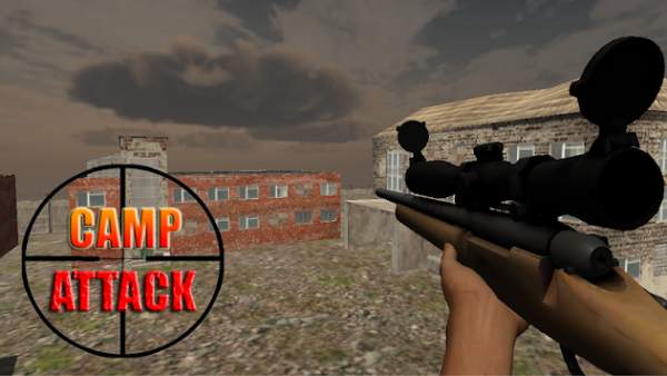 Sniper Tentara Camp Serangan screenshot 2