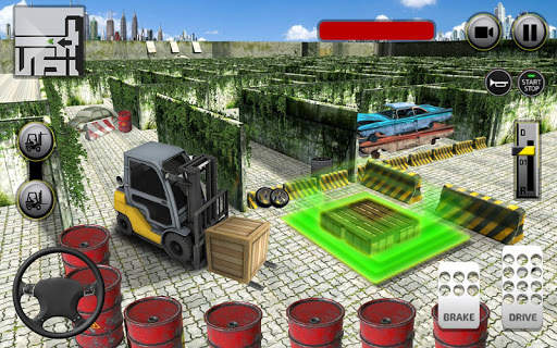 Forklift Adventure Maze Run 2019: 3D Maze Games screenshot 2