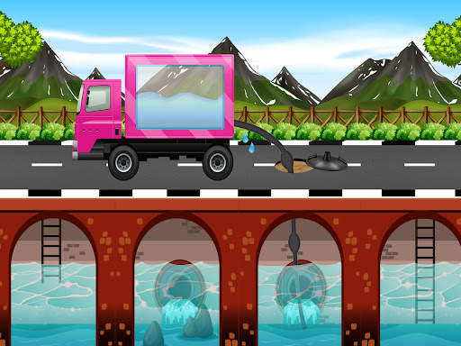 Road Cleaning Truck Games screenshot 14
