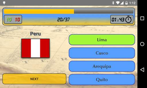 World Capitals (Quiz). Educational game. screenshot 8