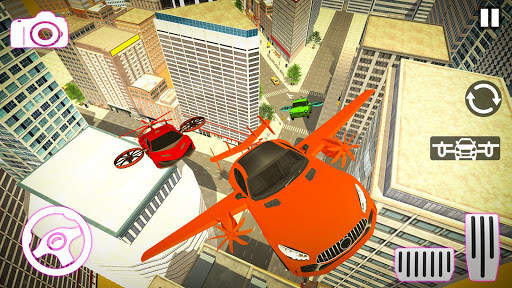 Real Light Flying Car Racing Sim, jogo 2020 screenshot 8