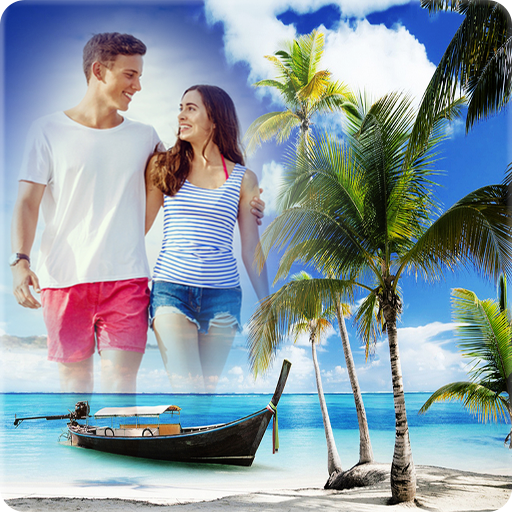 ikon Beach Photo Frames - dp status photo editor