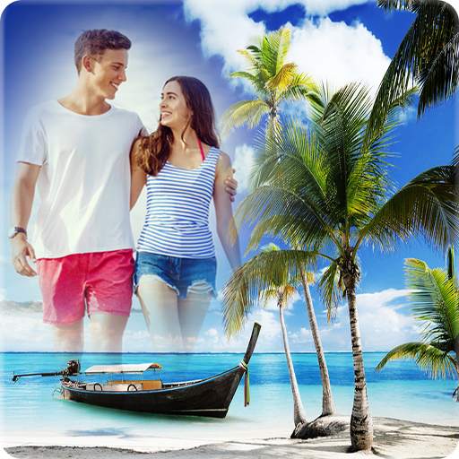 Beach Photo Frames - dp status photo editor 12.0