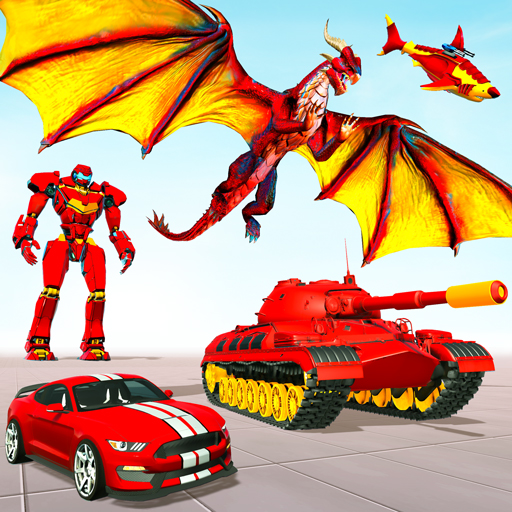 Police  Dragon Robot Car War icon