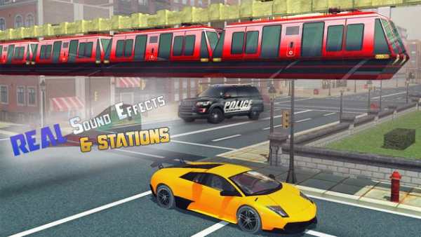 Futuristic Sky Train Driving New: City Train Game screenshot 3