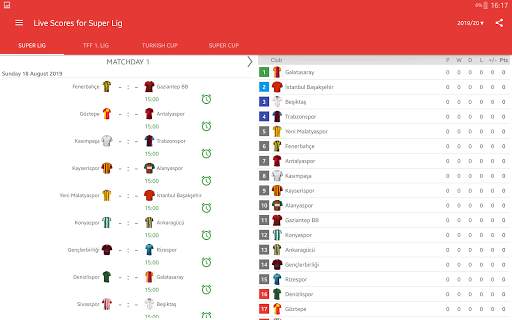 Live Scores for Super Lig 2021/2022 screenshot 17