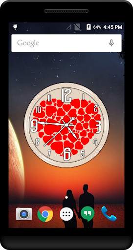 Heart Clock Live Wallpaper screenshot 2