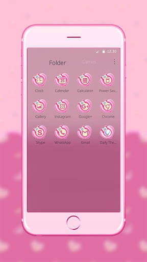 Pink Ribbon Heart Theme screenshot 3