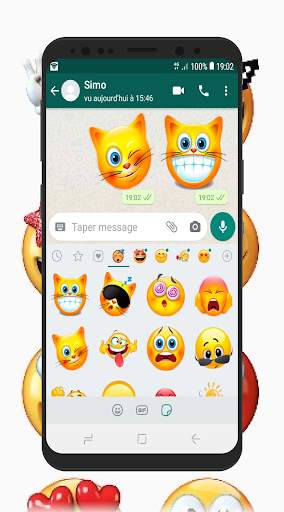 New Emoji and Emoticons Stickers - WAStickerapps screenshot 6