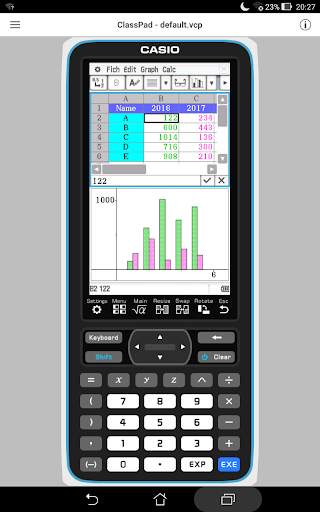 CASIO ClassPad screenshot 2