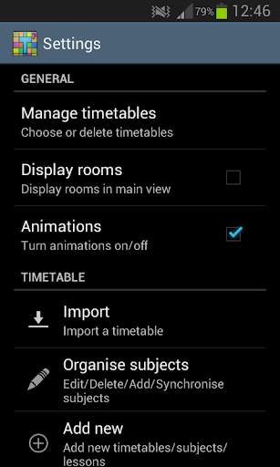 Timetable screenshot 5
