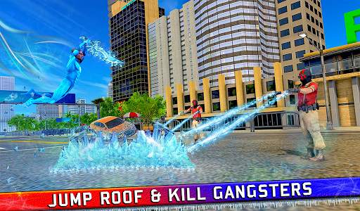 Grand Rope Hero Crime City - Flying Ice Hero Game स्क्रीनशॉट 7