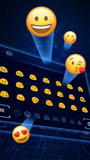 Flash Tech Hologram Keyboard Theme स्क्रीनशॉट 3
