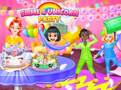 Girls Party Salon - Dress Up & Slime & Unicorn screenshot 5