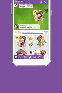 Free Video Messenger & Calling Stickers screenshot 1