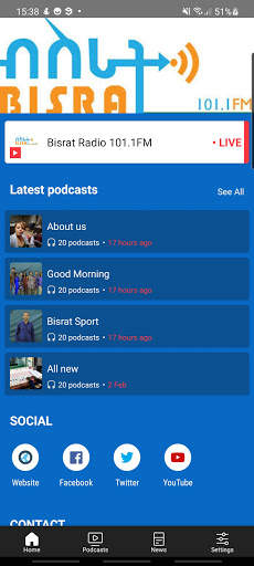 Bisrat Radio 101.1FM Official App screenshot 2