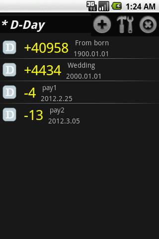 DDay App screenshot 1