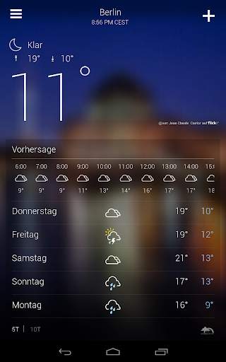 Yahoo Wetter screenshot 10