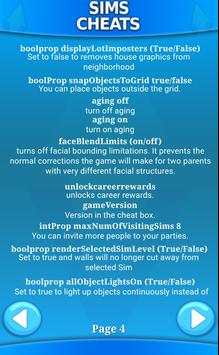 Cheats for Sims screenshot 5