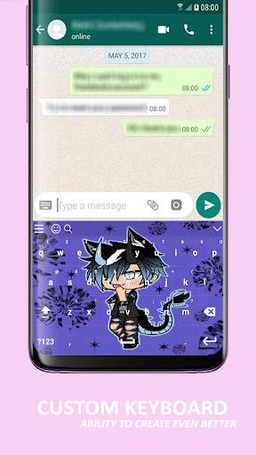 Anime Keyboard Theme Gacha Life स्क्रीनशॉट 2