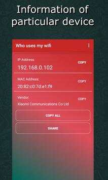 Who uses my wifi -  My Wifi Scanner , My Router screenshot 5