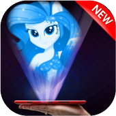 Hologram Fluttershy Rarity Rainbow Dash Pony Girl icon