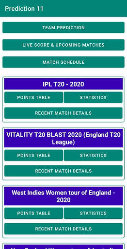 Prediction 11 | Team prediction | Live Score screenshot 2