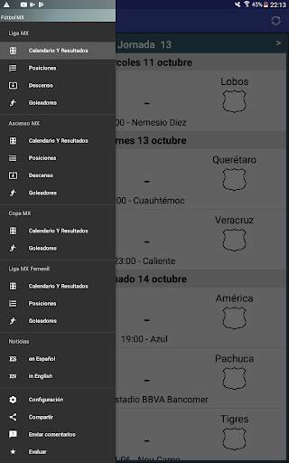 Fútbol MX screenshot 1