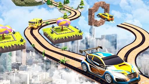 Mountain Car Stunt 3D - Free City Car Racing Game screenshot 2