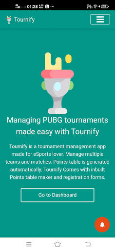 eSports tournament manager - Free - Tournify.in screenshot 1