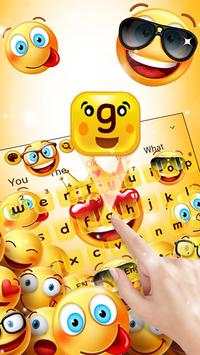 Glossy Emoji Keyboard Theme- Gif, Wallpapers screenshot 2