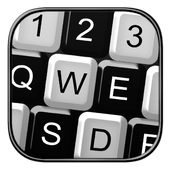 Black And White Keyboard Theme icon
