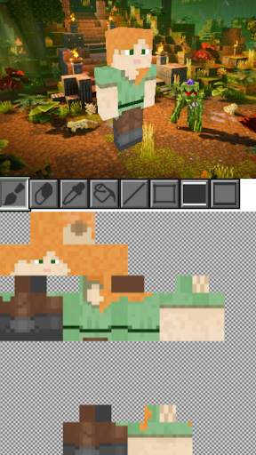 MCPE Skin Editor for Minecraft screenshot 2