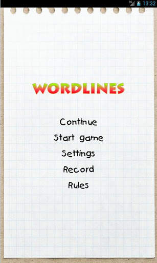 Wordlines screenshot 1