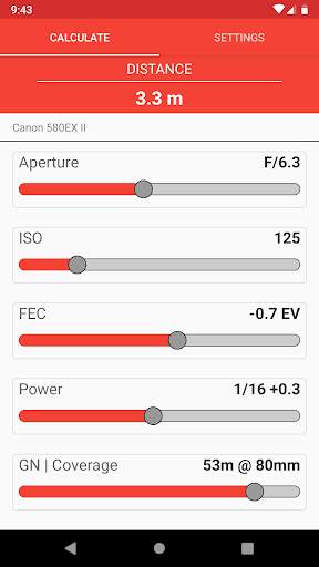 Manual Flash Calculator (Free) screenshot 1