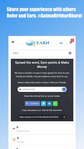 Quearn - Do QnA and Earn Money Online स्क्रीनशॉट 3