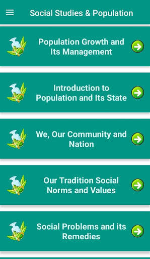 BLE Class 8 Social Studies & Population Education screenshot 1