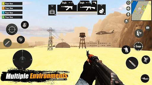 Battle Combat Free Fire Squad Battleground Game screenshot 4