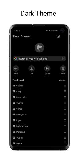Tincat Browser - M3U8 Video Download And Cast TV 2 تصوير الشاشة