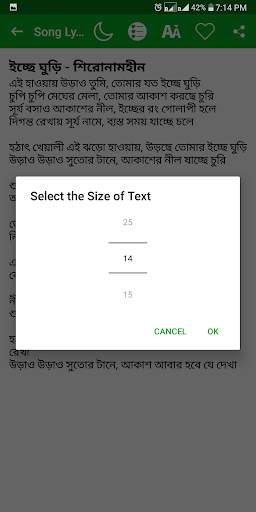 Song Lyrics Bengali screenshot 5
