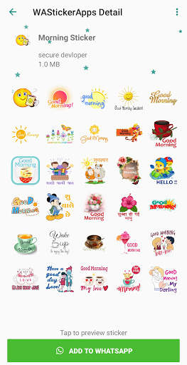 Good Morning Sticker for Whatsapp - WAStickerApps screenshot 6
