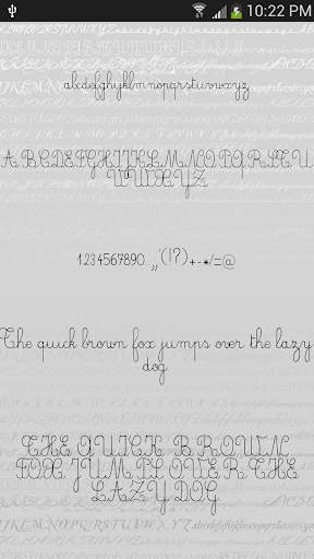 Script Fonts for Android 2 تصوير الشاشة