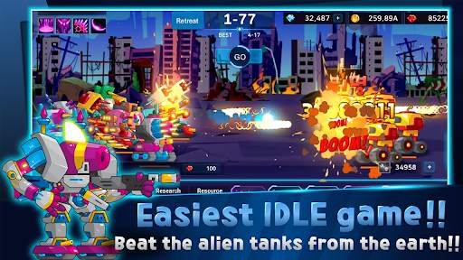 Mini Robot Tank : idle स्क्रीनशॉट 1