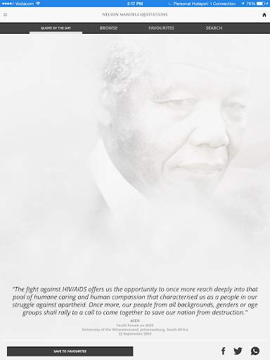 Nelson Mandela Quotations Lite screenshot 2