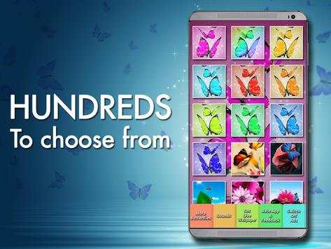 Pink Butterfly Live Wallpaper 2 تصوير الشاشة